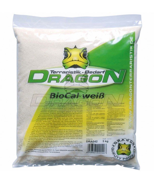 Sustrato desértico Biocal, bolsa 5 kilos color blanco