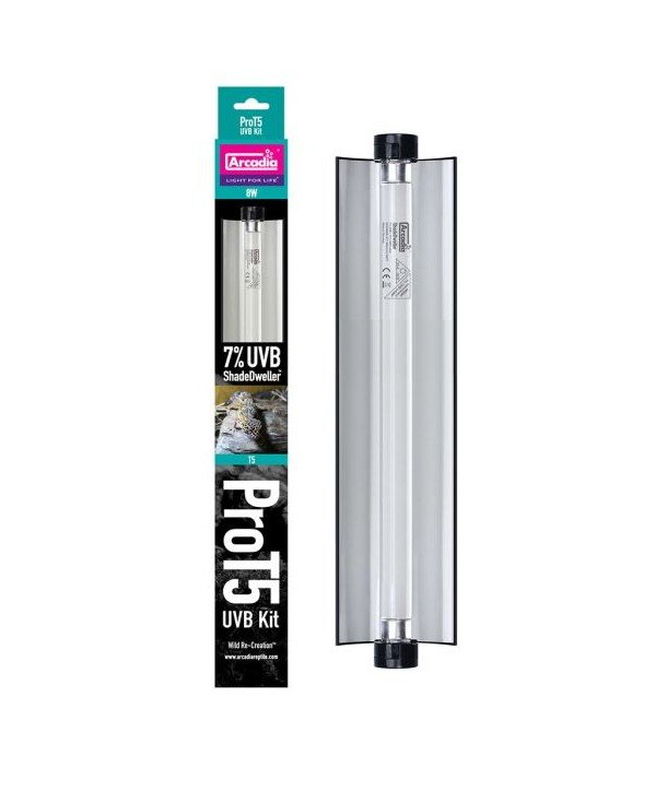 Arcadia ProT5 UVB Kit, ShadeDweller 7% UVB, 8 Watt