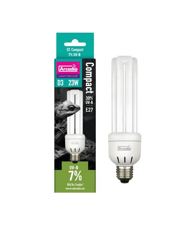 Arcadia D3 COMPACT 23W, 7% UVB 